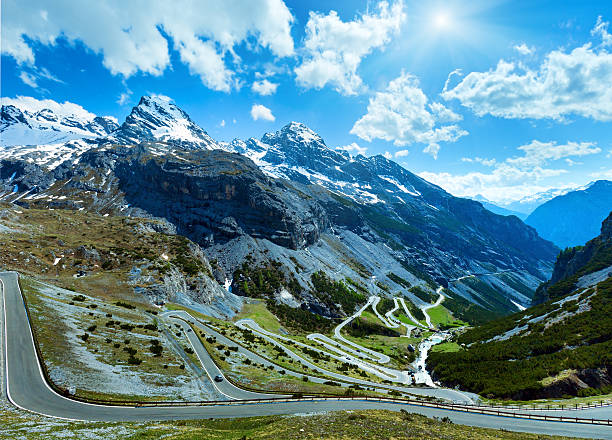 Stelvio pass stock photos pictures royalty