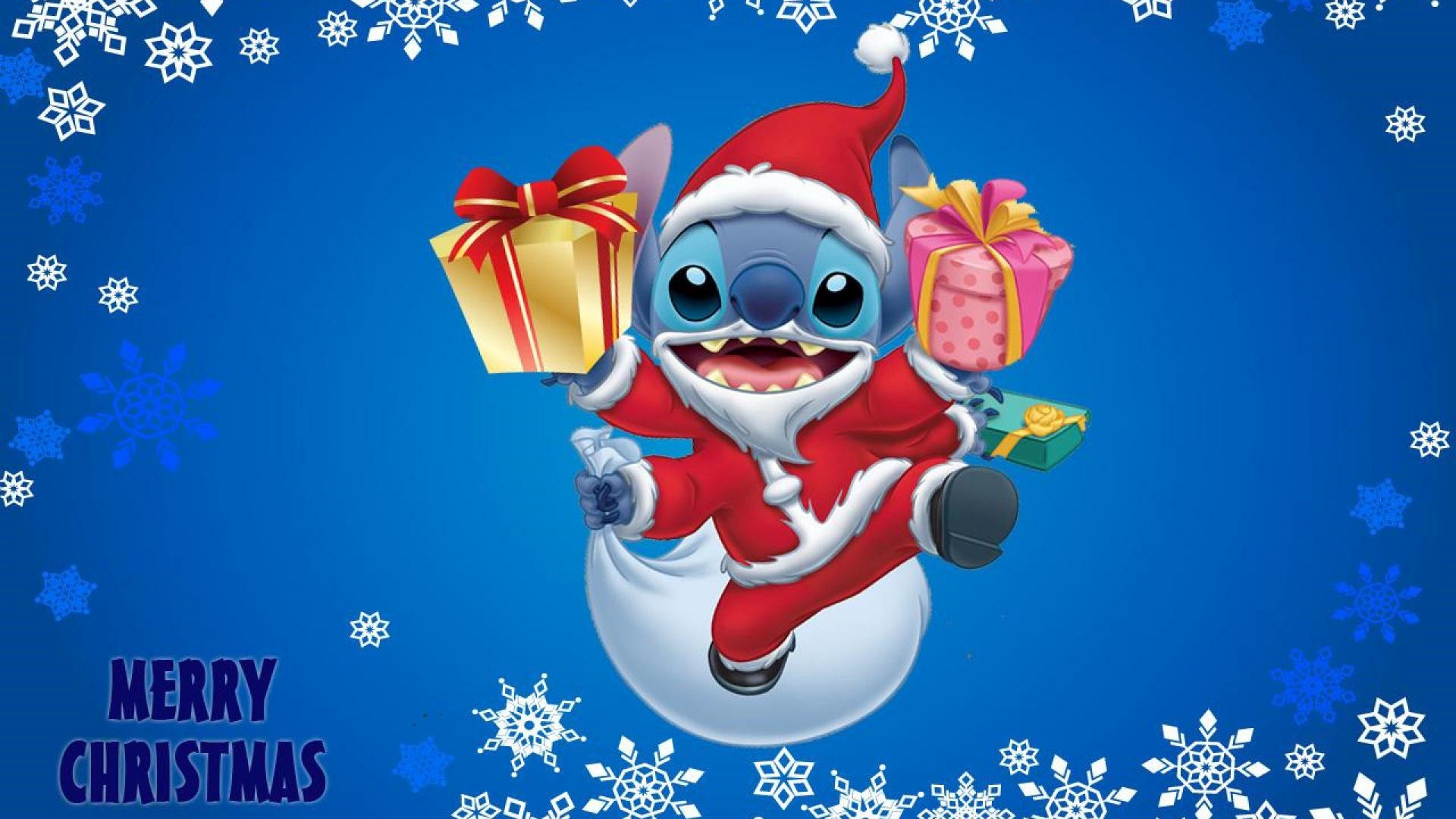 Stitch christmas wallpaper