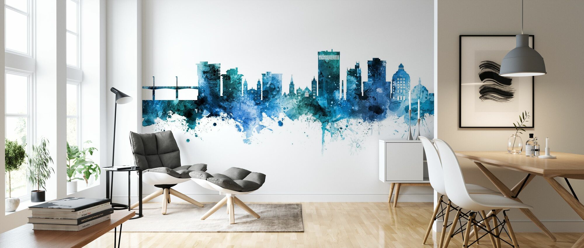 Asheville north carolina skyline â delightful wall mural â