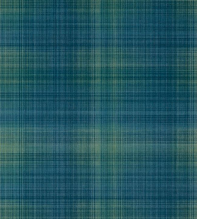 Inverness wallpaper in navy and green by thibaut jane clayton