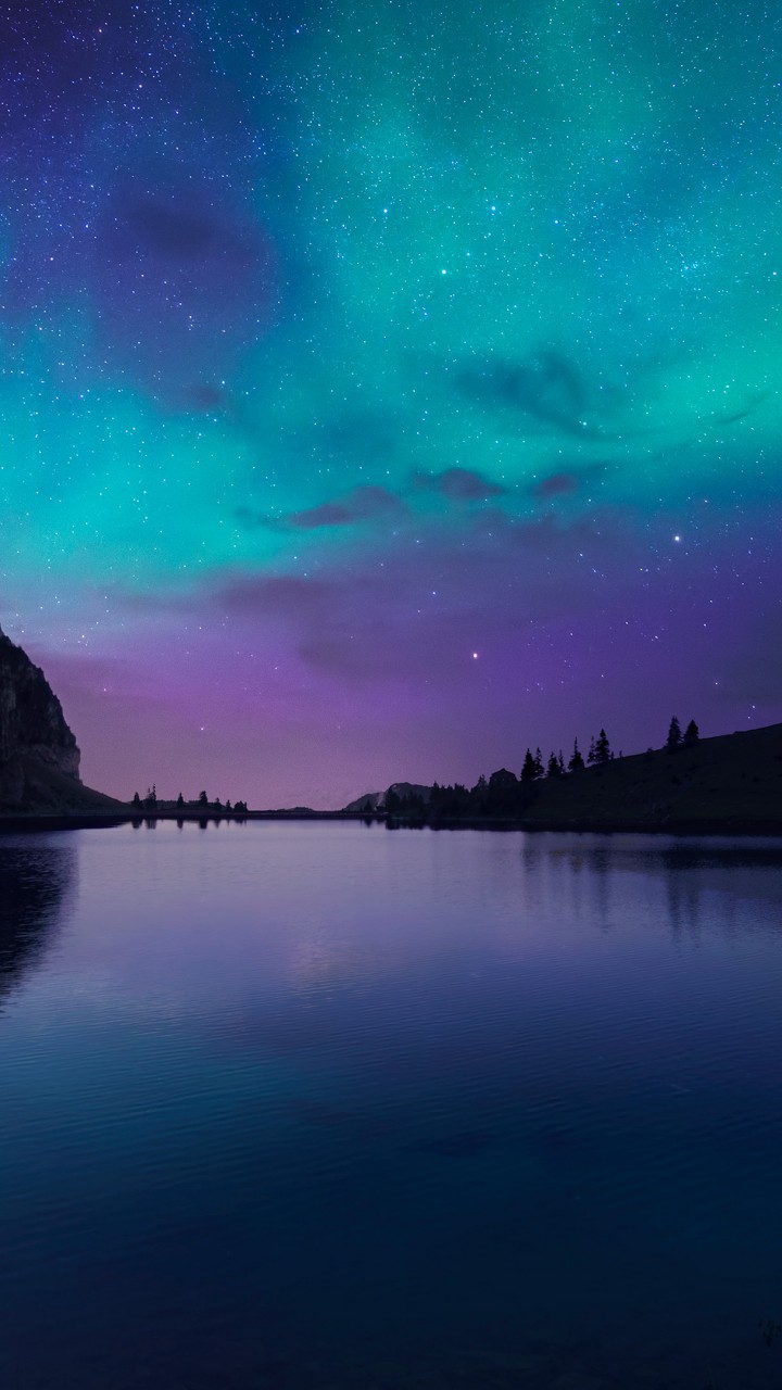 Wallpaper lake aurora k hd wallpaper florida night sky stars os