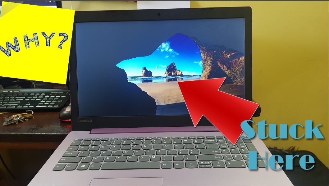 Laptop stuck at login screen or login wallpaper fix