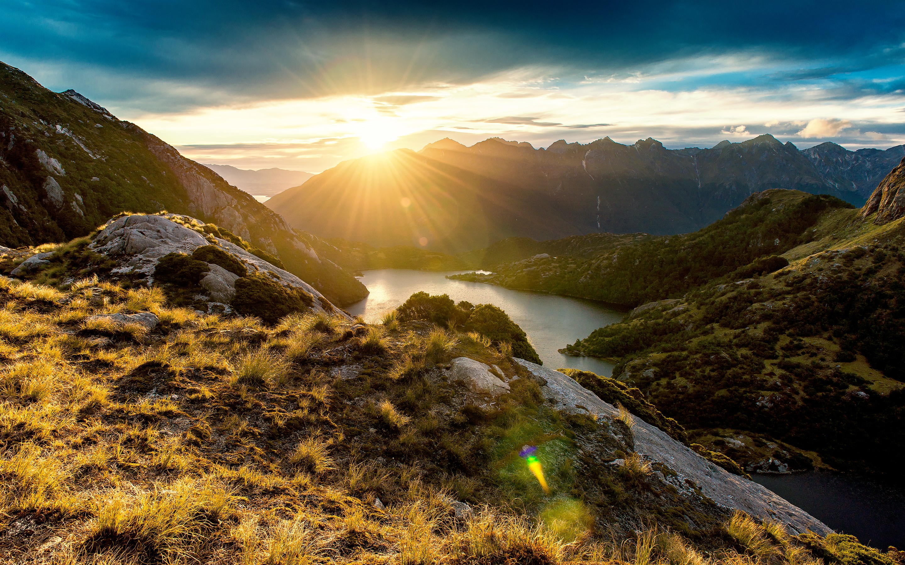 Fiordland mountain sunrise hd nature k wallpapers images backgrounds photos and pictures