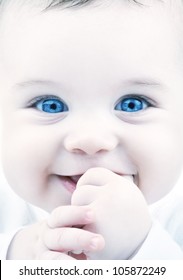 Blue eyed baby images stock photos vectors