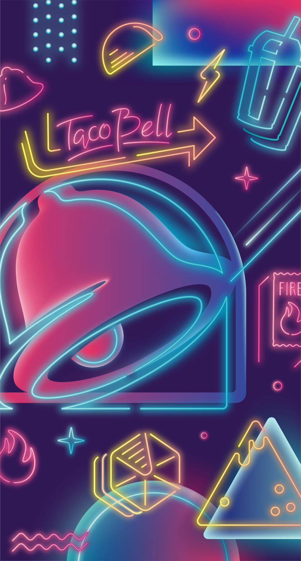 Taco bell wallpaper wallpaper iphone neon taco wallpaper cute wallpaper backgrounds