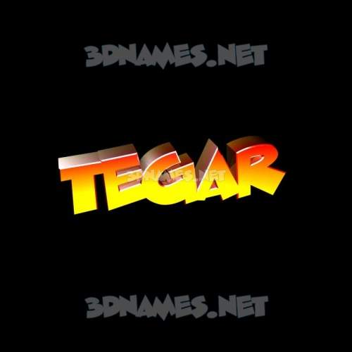 Preview of black background d name for tegar