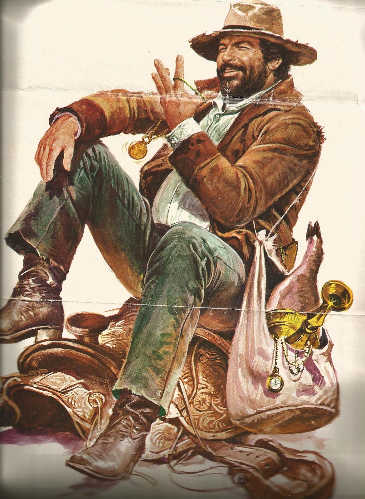 Pic new posts wallpaper bud spencer terence hill film posters art bud cowboy art