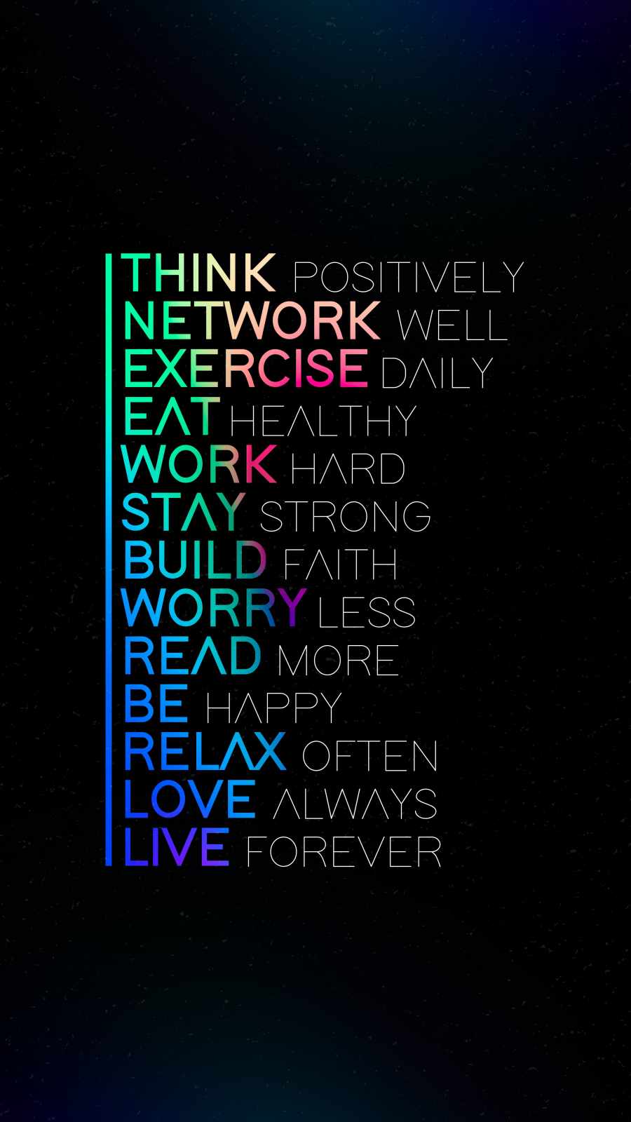 Think positively iphone wallpaper