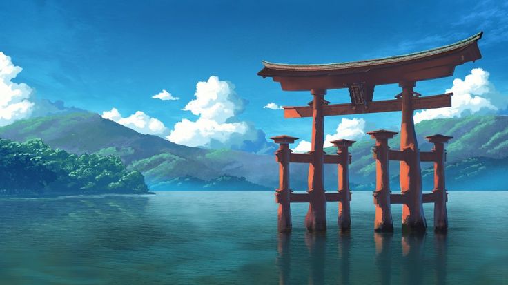 The torii of itsukushima shrine x wallpaper in tori gate digital wallpaper torii gate