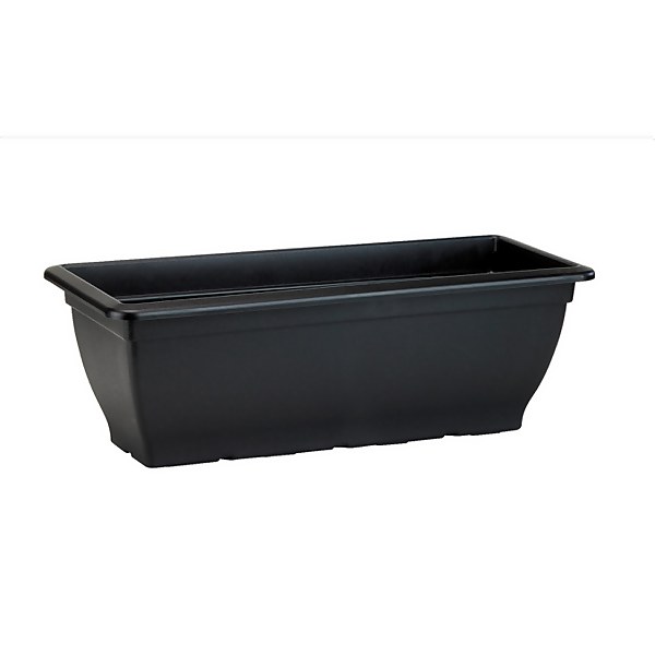 Garden trough planter black cm