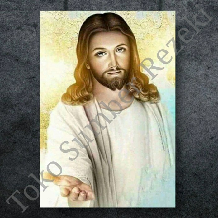 Jual poster tuhan yesus kristus gembala domba pajangan hiasan wallpaper