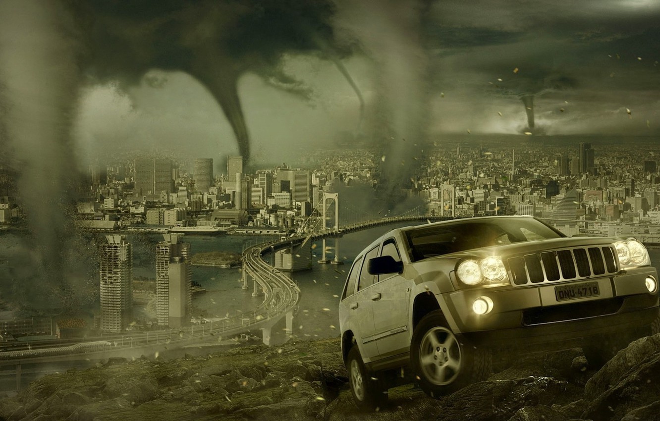 Wallpaper the city disaster suv tornado images for desktop section ñððñðññððºð