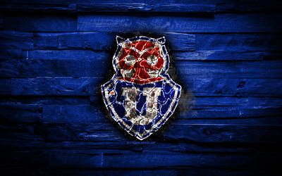 Download wallpapers universidad de chile fc burning logo chilean primera division blue wooden background chilean football club cfp universidad de chile grunge football soccer universidad de chile logo santiago chile for desktop