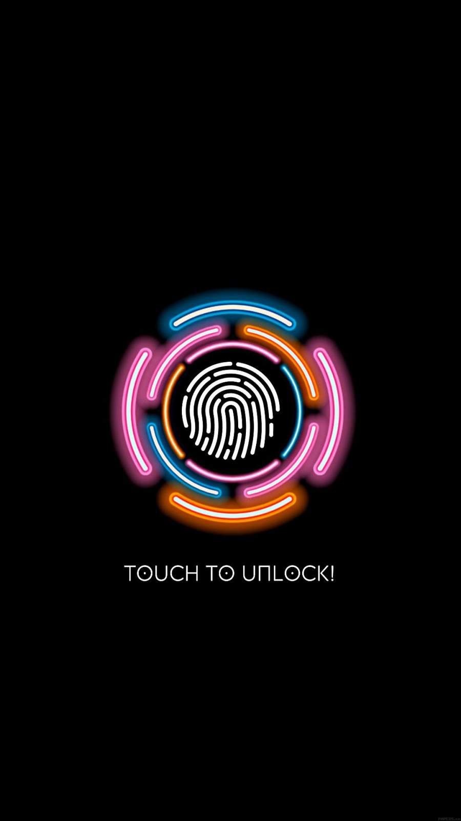 Touch to unlock iphone wallpaper