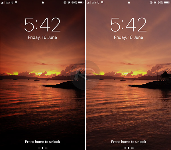 New in ios lock screen unlock fade