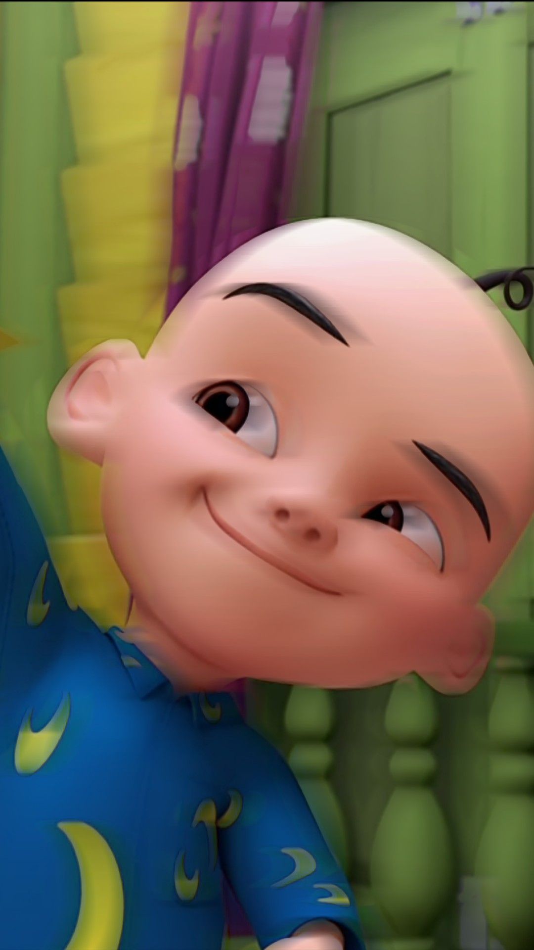 Upin malaysian effec blur in wallpaper kartun komik anak gambar karakter