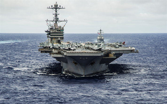 Download wallpapers american nuclear carrier uss george washington cvn