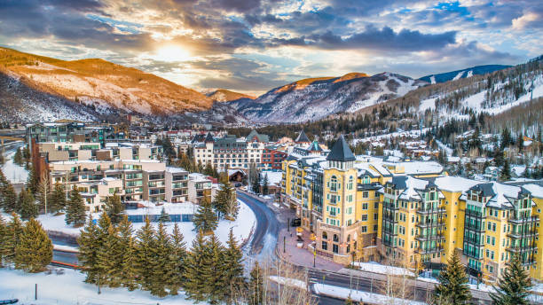 Vail village stock photos pictures royalty