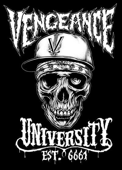 Vengeance university metallica art metal posters dark tattoo