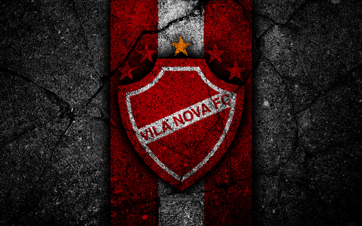 Download wallpapers vila nova fc k logo football serie b red and white lines soccer brazil asphalt texture vila nova logo brazilian football club for desktop free pictures for desktop free