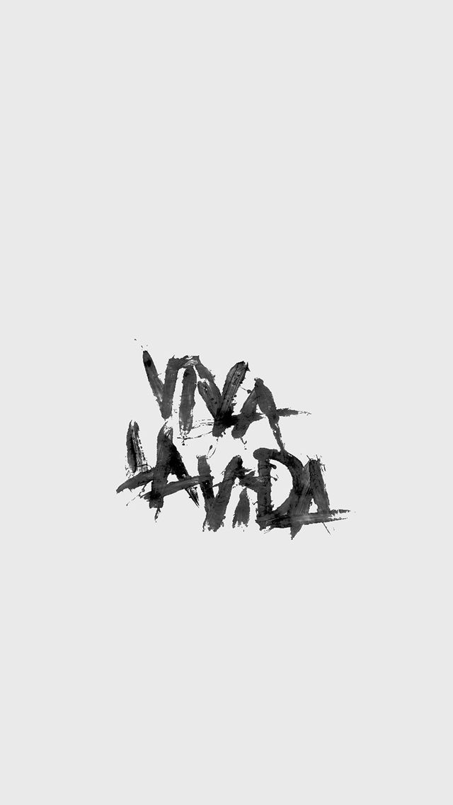 Viva la vida logo music art white iphone s wallpaper download iphone wallpapers ipad wallpapers one