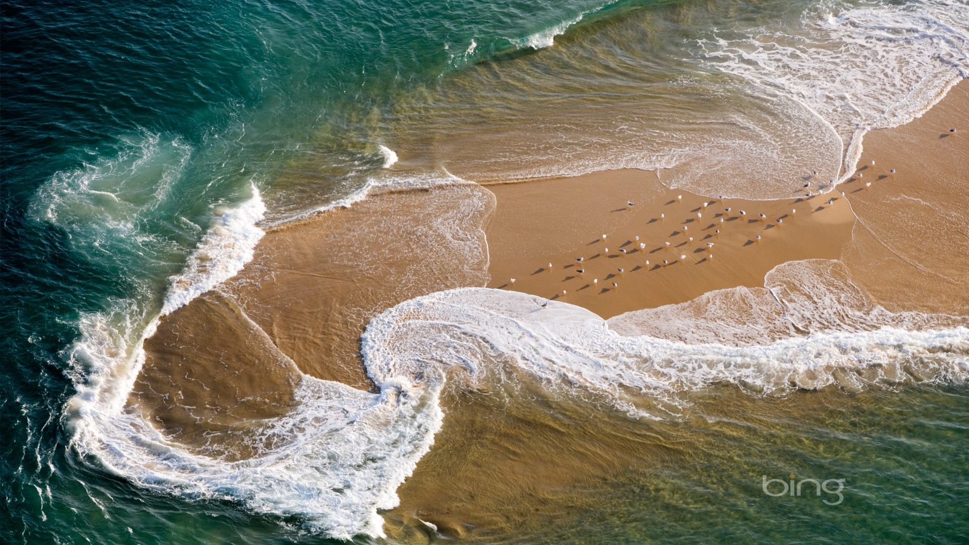 Bord de mer vu du ciel