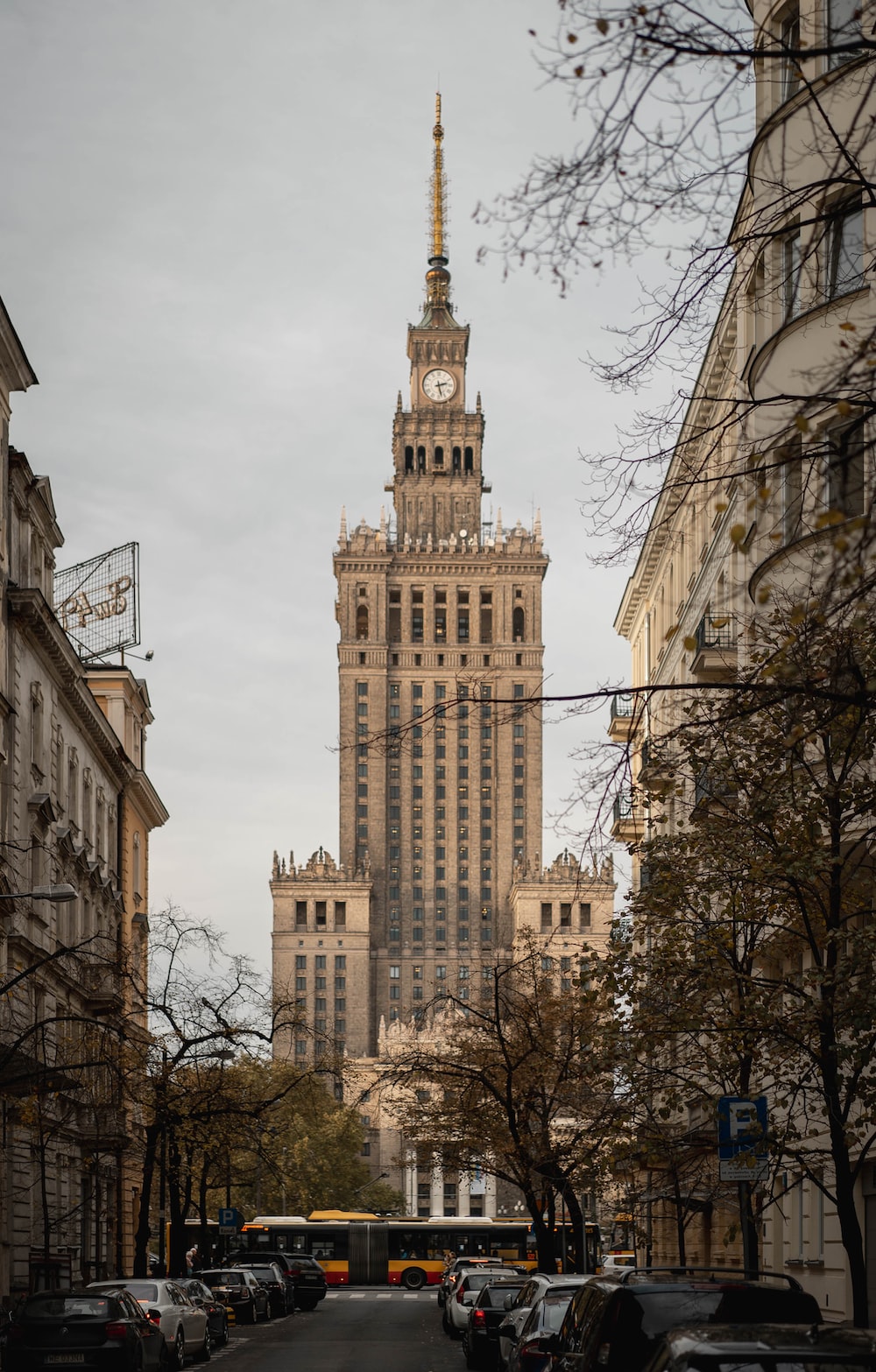 Palace of culture and science in warsaw photo â free building image on