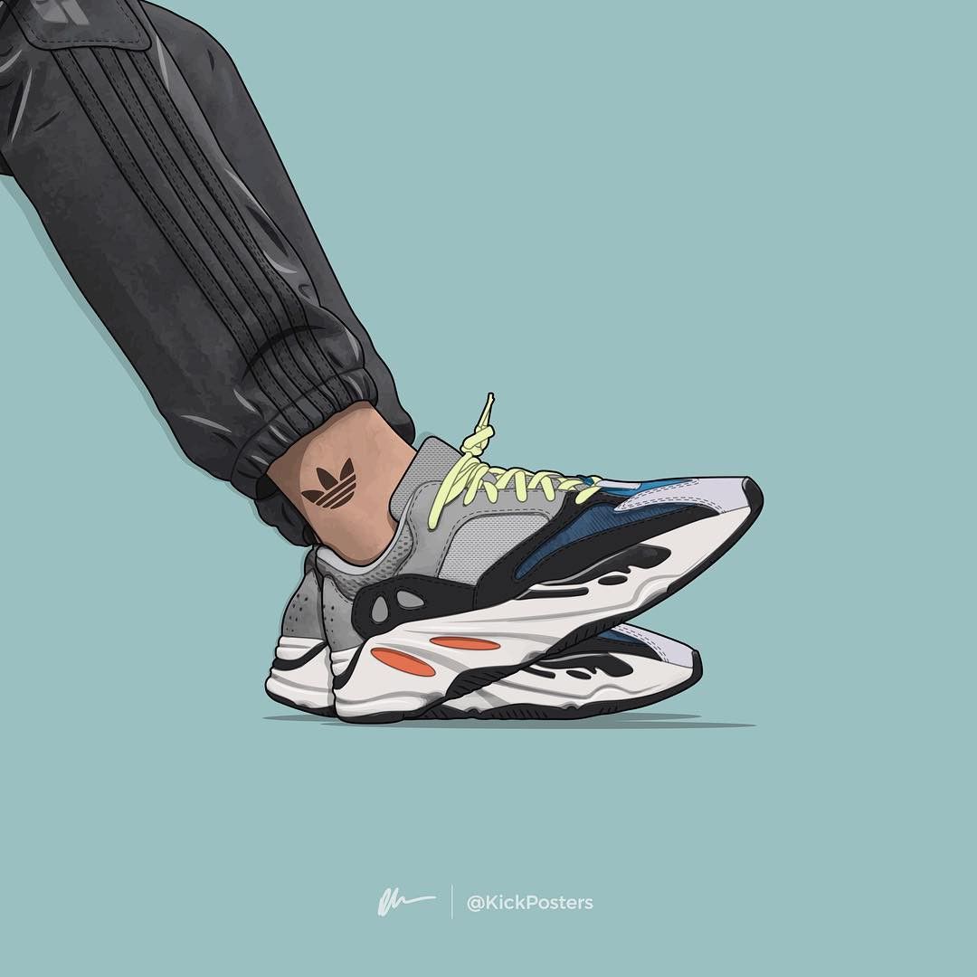 Yeezy wave runner sneakers wallpaper sneakers illustration shoes wallpaper