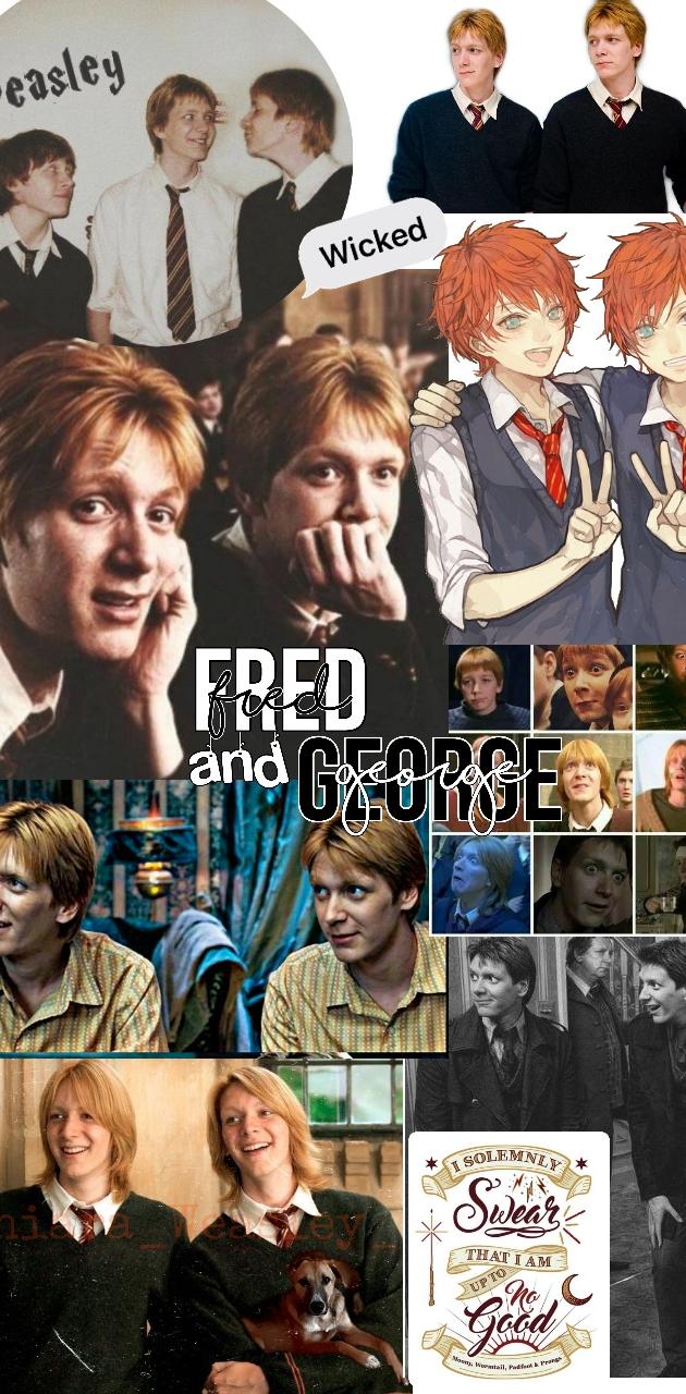 The weasley twins wallpaper by knzywe