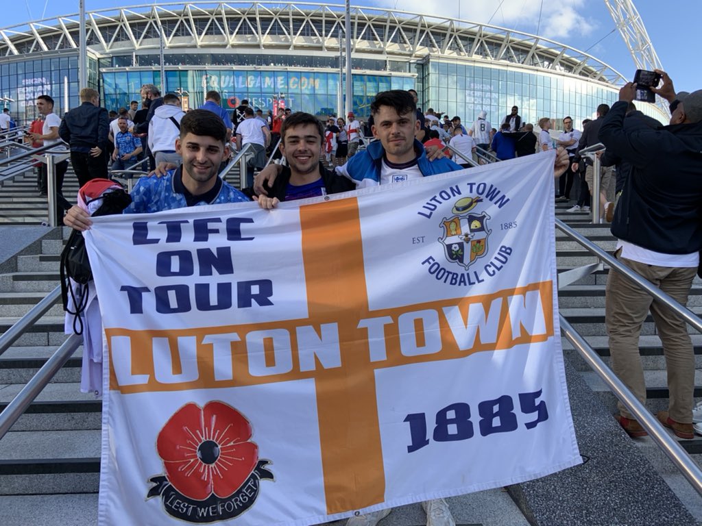 Pictures luton fans at wembley for famous england win news luton town fc