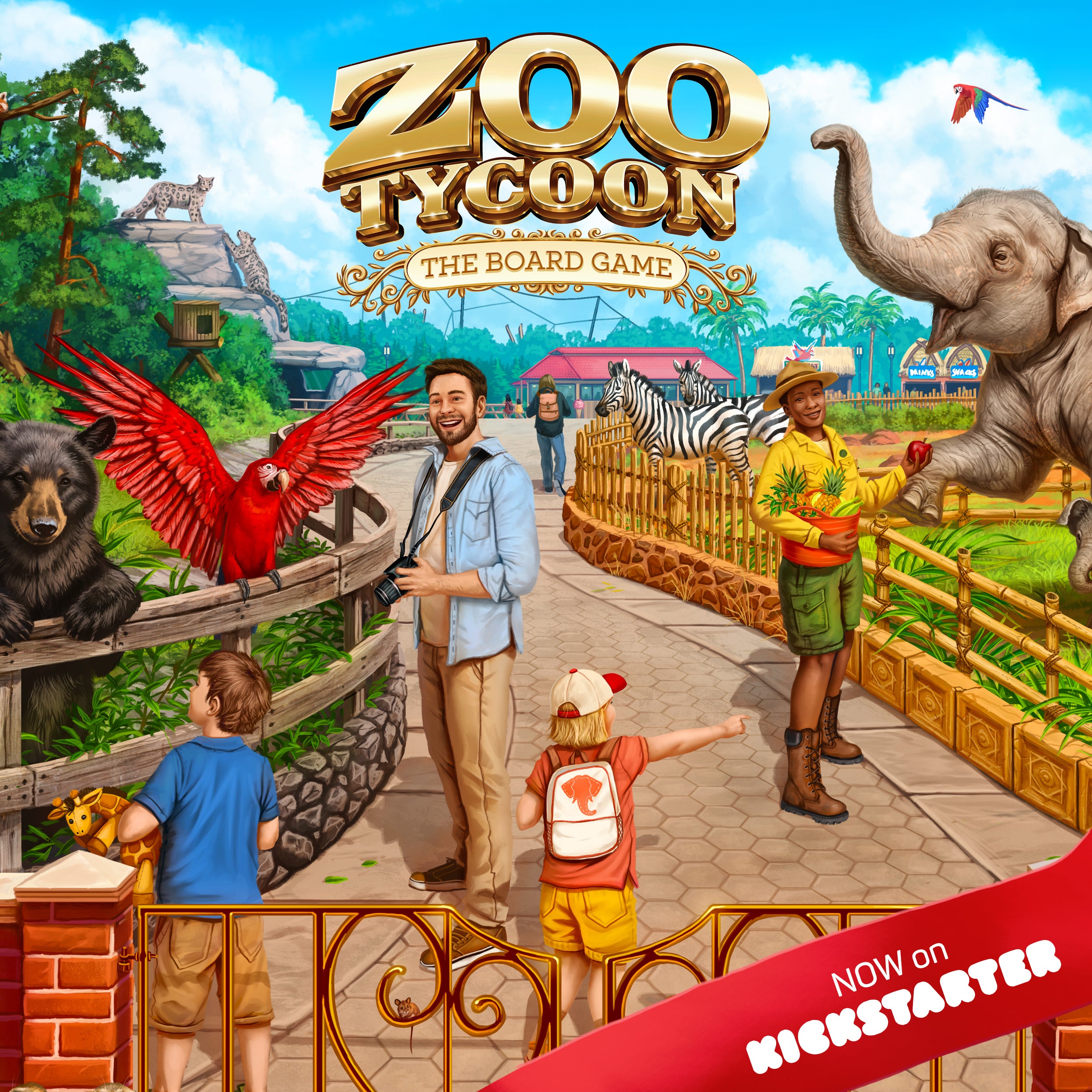 Board game adaptation of zoo tycoon rtycoon