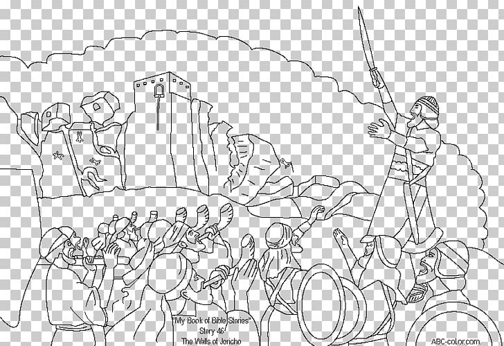 Joshua the battle of jericho wall of jericho coloring book png clipart angle area artwork