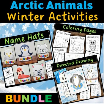 Arctic animals winter activities bundle