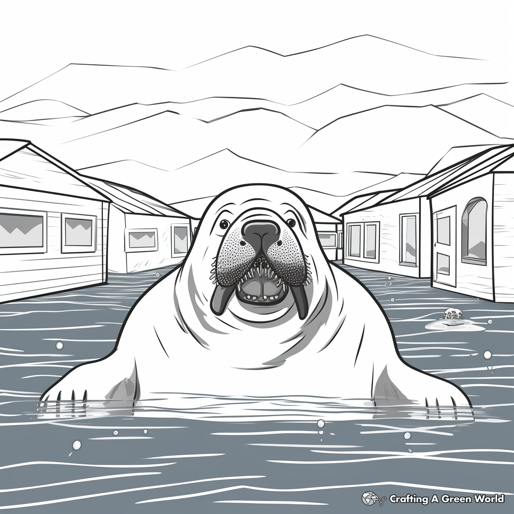 Walrus coloring pages