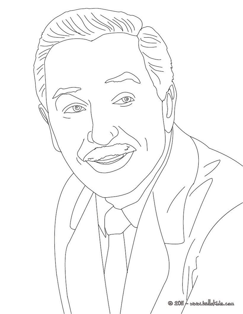 American celebrities coloring pages