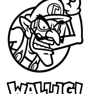 Waluigi coloring pages printable for free download