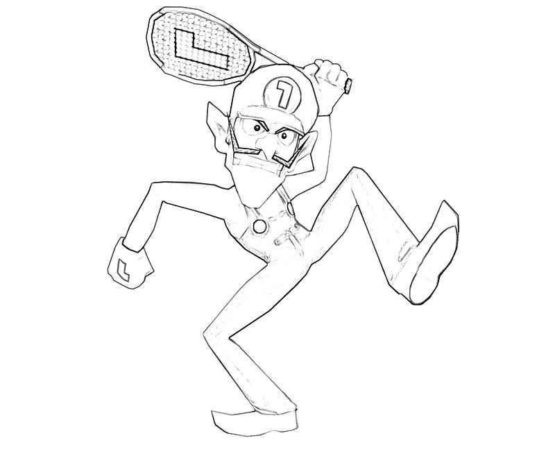 Waluigi tennis