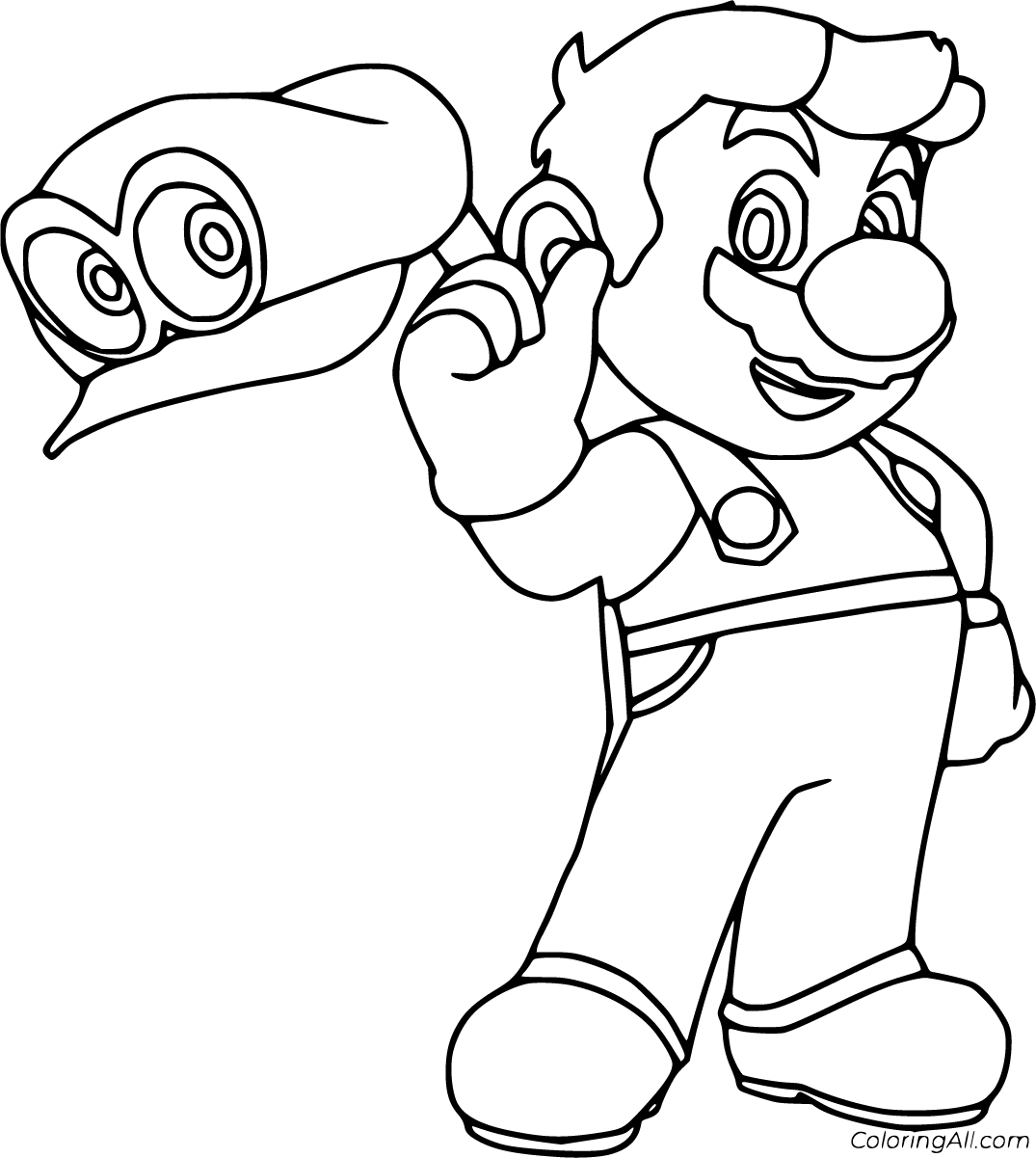 Super mario odyssey coloring pages