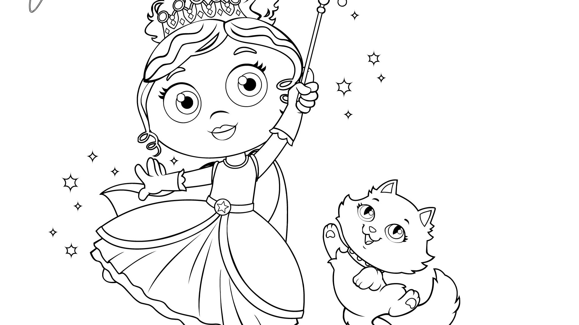 Princess prestos wand coloring page kidsâ kids for parents