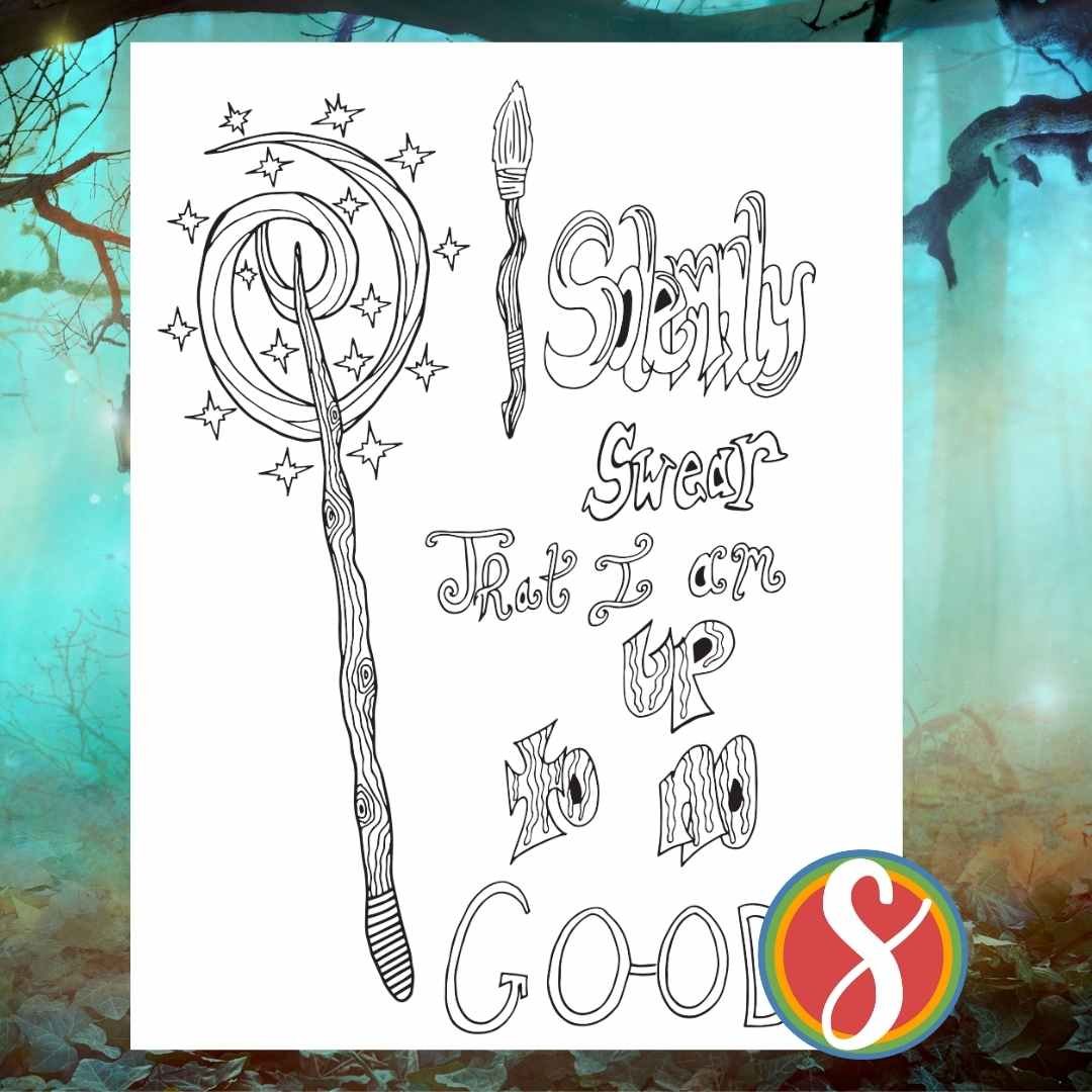 Free harry potter wands coloring pages â stevie doodles