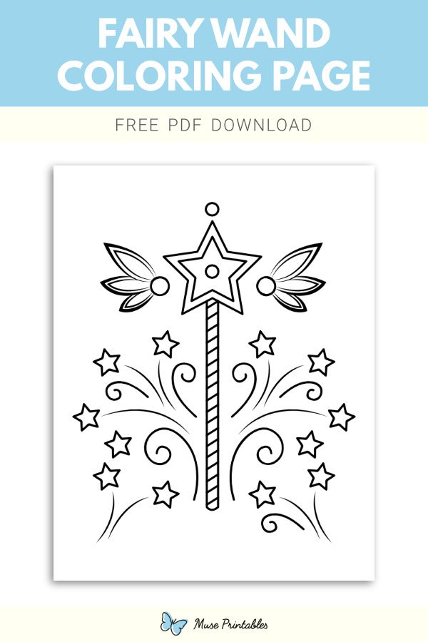 Free fairy wand coloring page fairy wands coloring pages wands