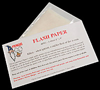 Pyrowizardâ flash paper sheets