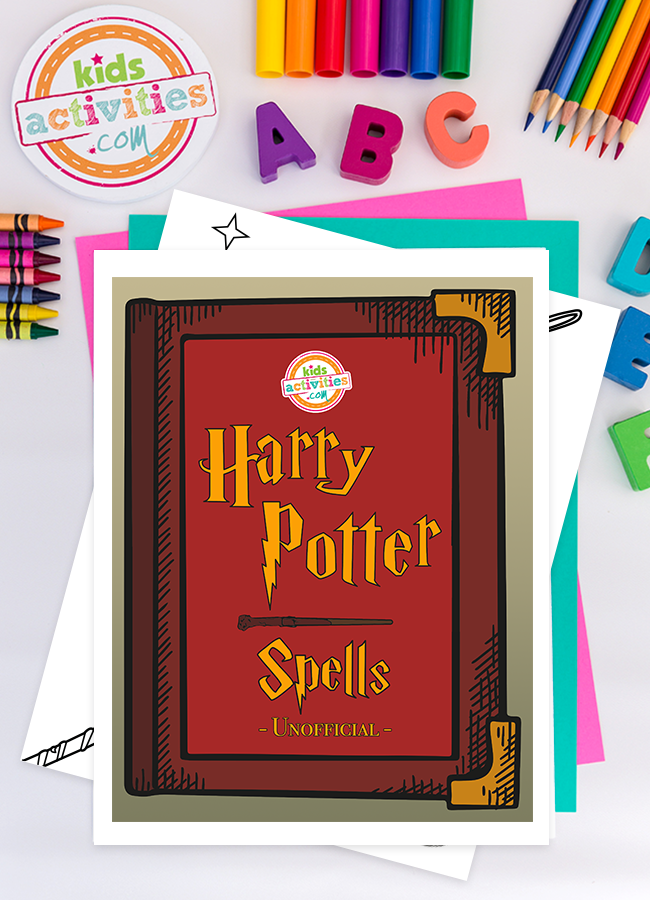 Free unofficial harry potter spells coloring pages kids activities blog