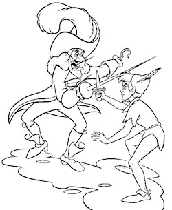 Peter pan coloring pages