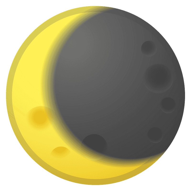 Waning crescent moon emoji clipart free download transparent png