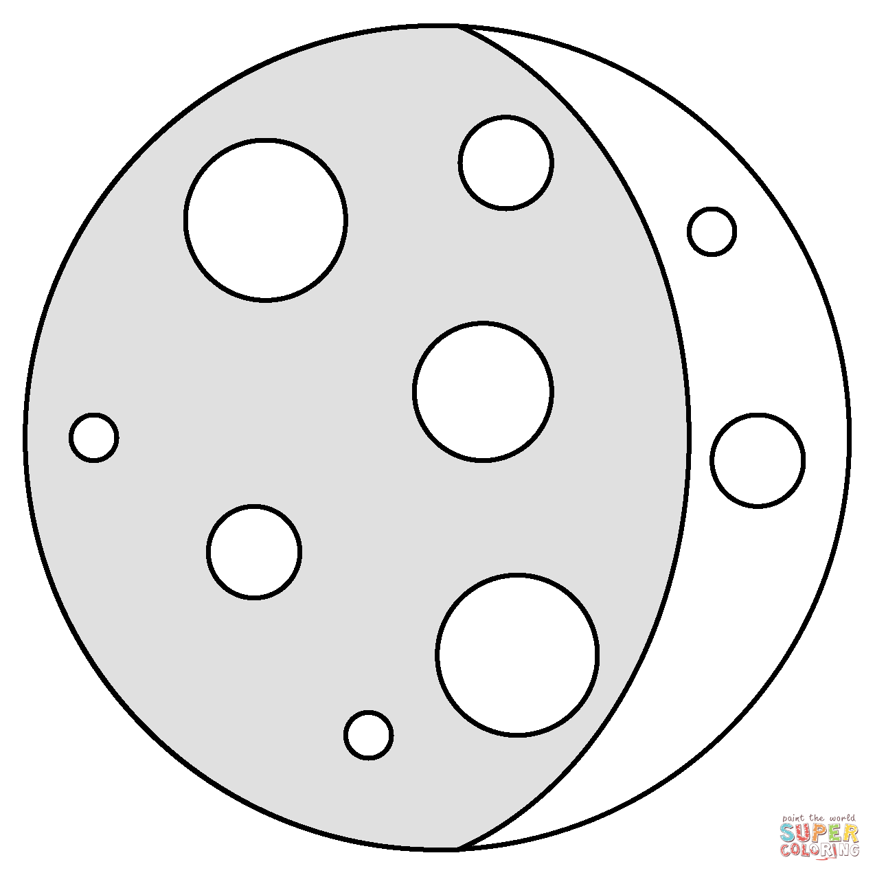 Waxing crescent moon emoji coloring page free printable coloring pages