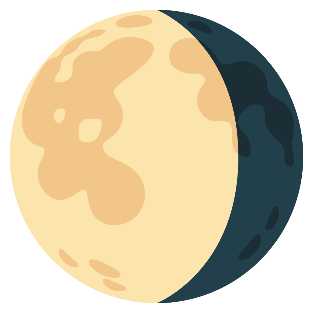 Ð waning gibbous moon emoji