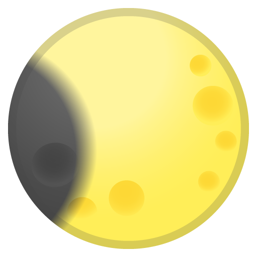 Ð waning crescent moon emoji