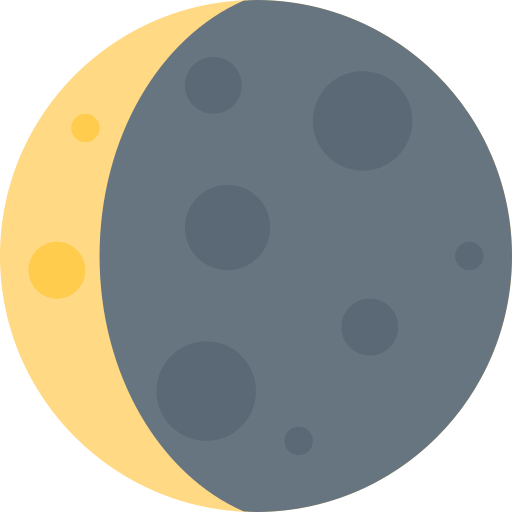 Ð waning crescent moon emoji