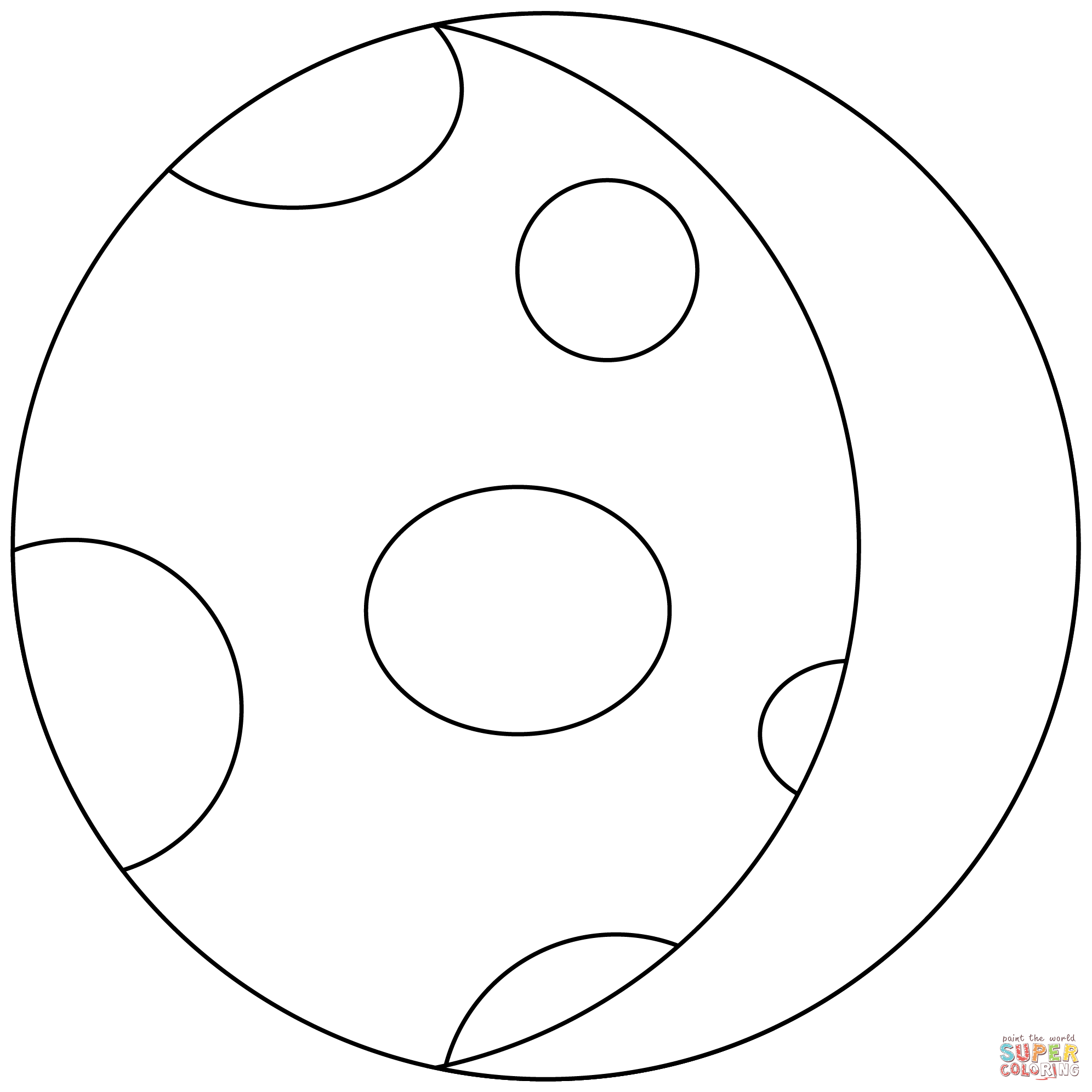 Waning gibbous moon emoji coloring page free printable coloring pages